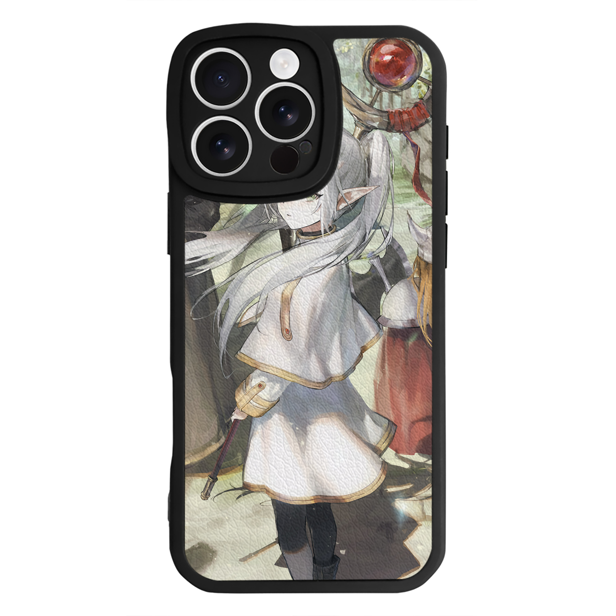 （画像用） 葬送のフリーレン Frieren 【iPhone 16シリーズ対応】シリコンスマホケース（レザー調） 材質：シリコン